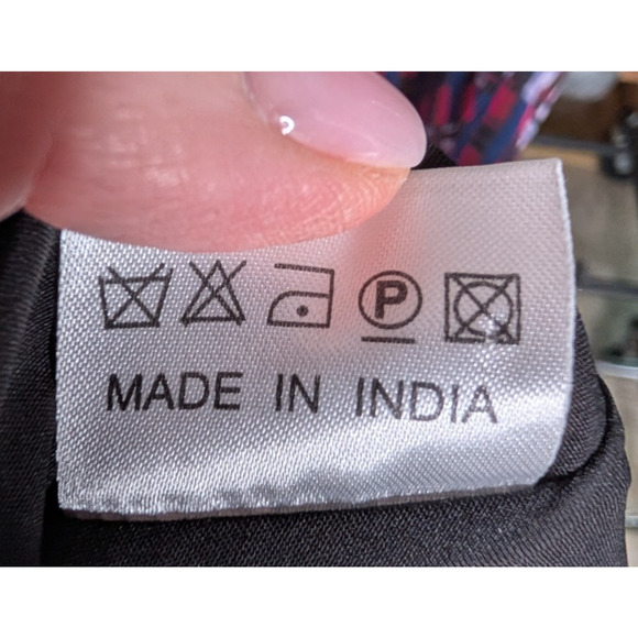 Saloni Elodie C Garnet Bandhani Silk Dress Size 6 A Line Ruffle Boho Glam Luxe - Picture 12 of 15